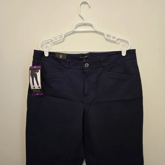 NWT BANANA REPUBLIC Women's Slim Straight Cropped Pant Size 14 - Picture 7 of 7